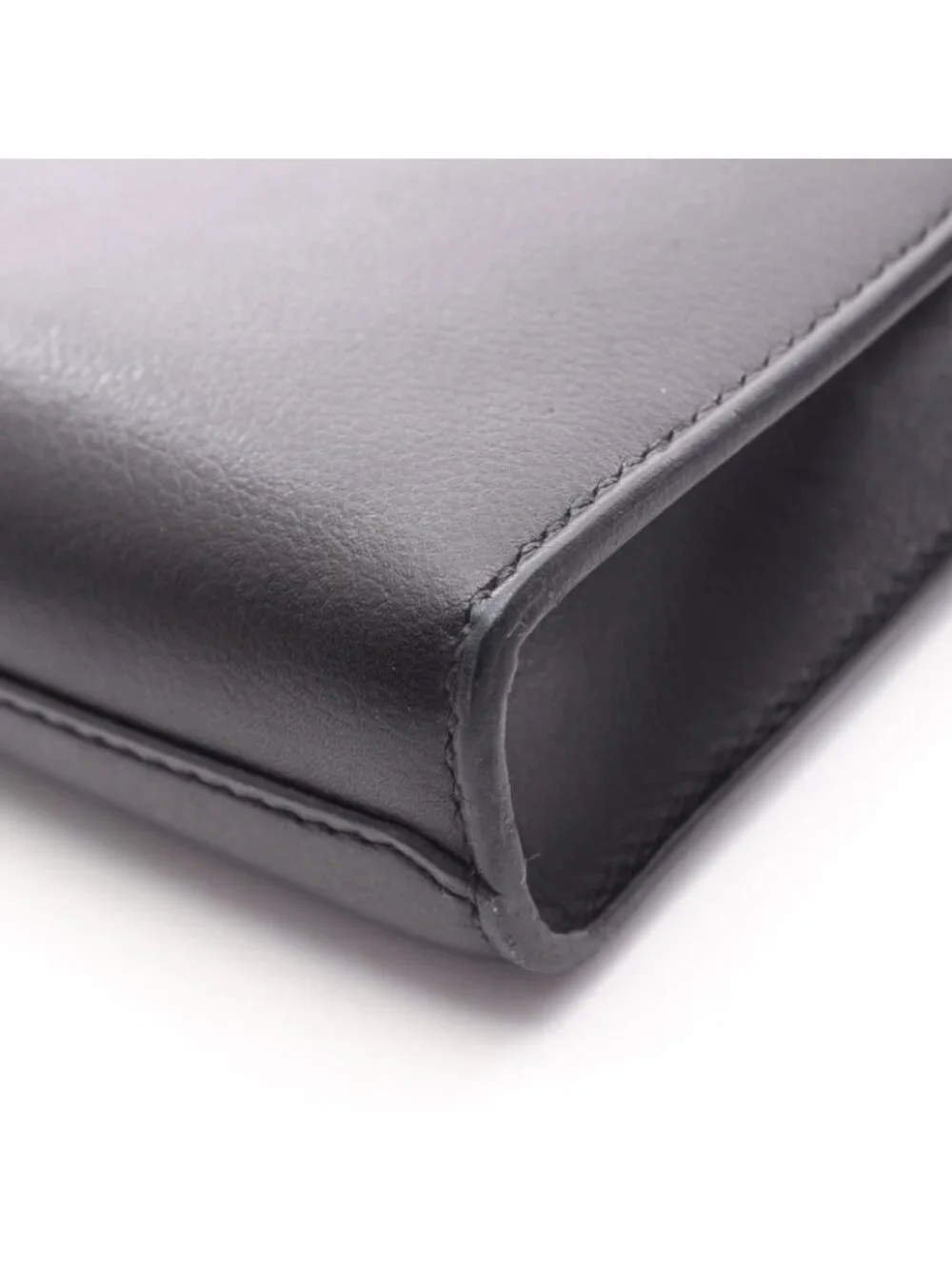 Hermes Shoulder Bag Sac A Depeches 29 Black Leather